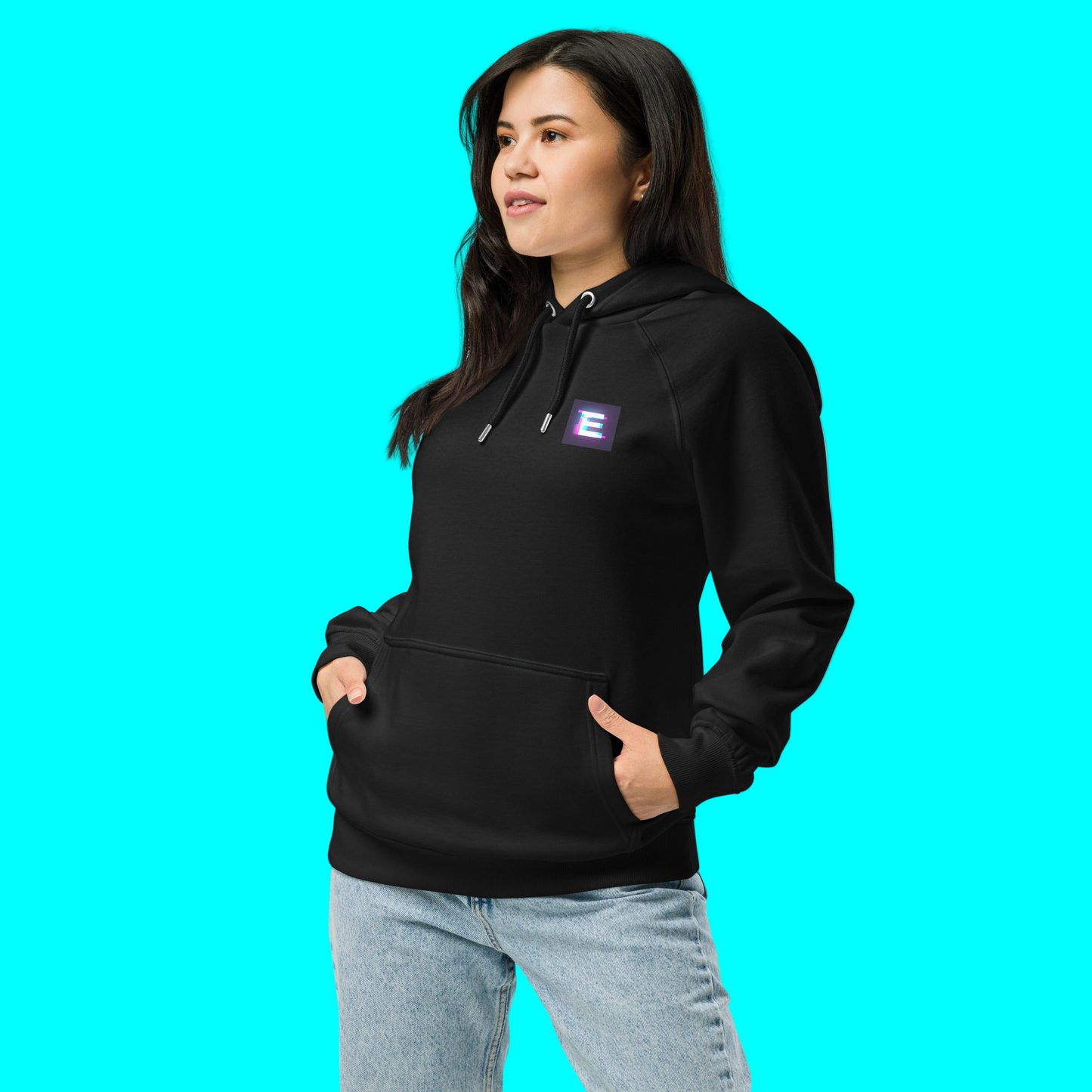 Unisex eco raglan hoodie